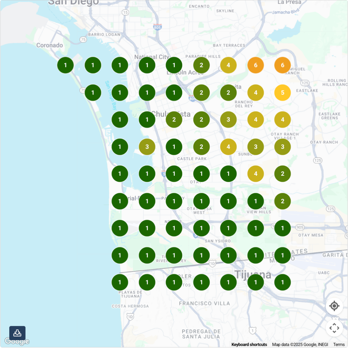 June-4th-SD-Electric-Heatmap